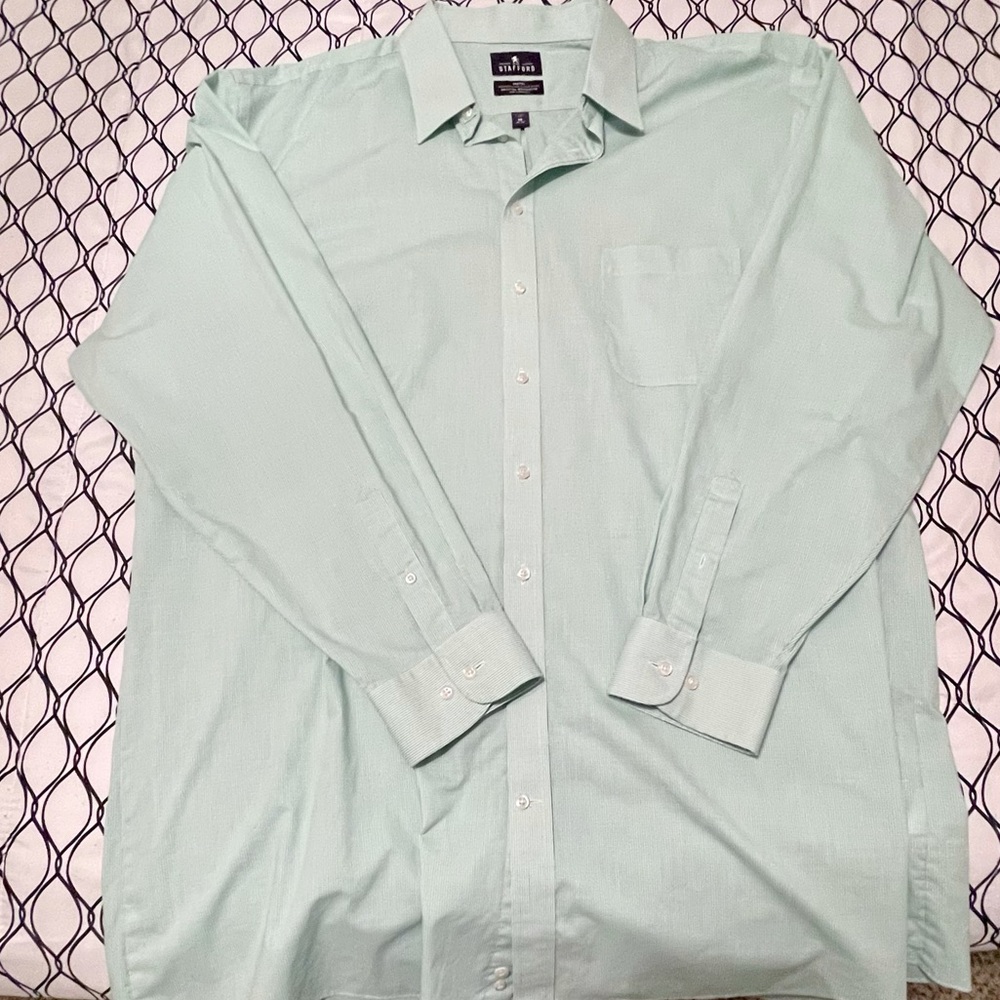 Stafford Tall Fit Button Front Dress Shirt